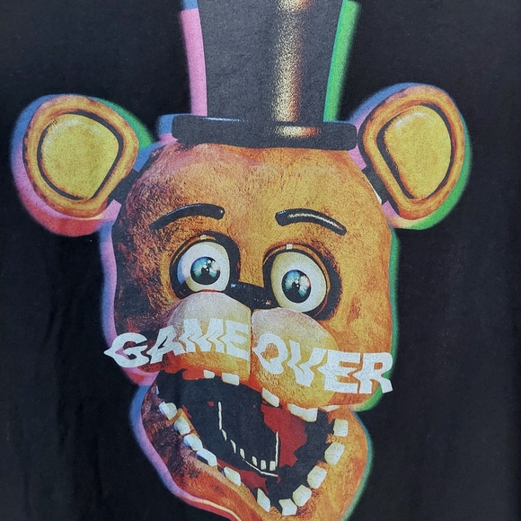 Five Nights at Freddy's Fazbear Game Over Men's XL T-shirt - Picture 2 of 5